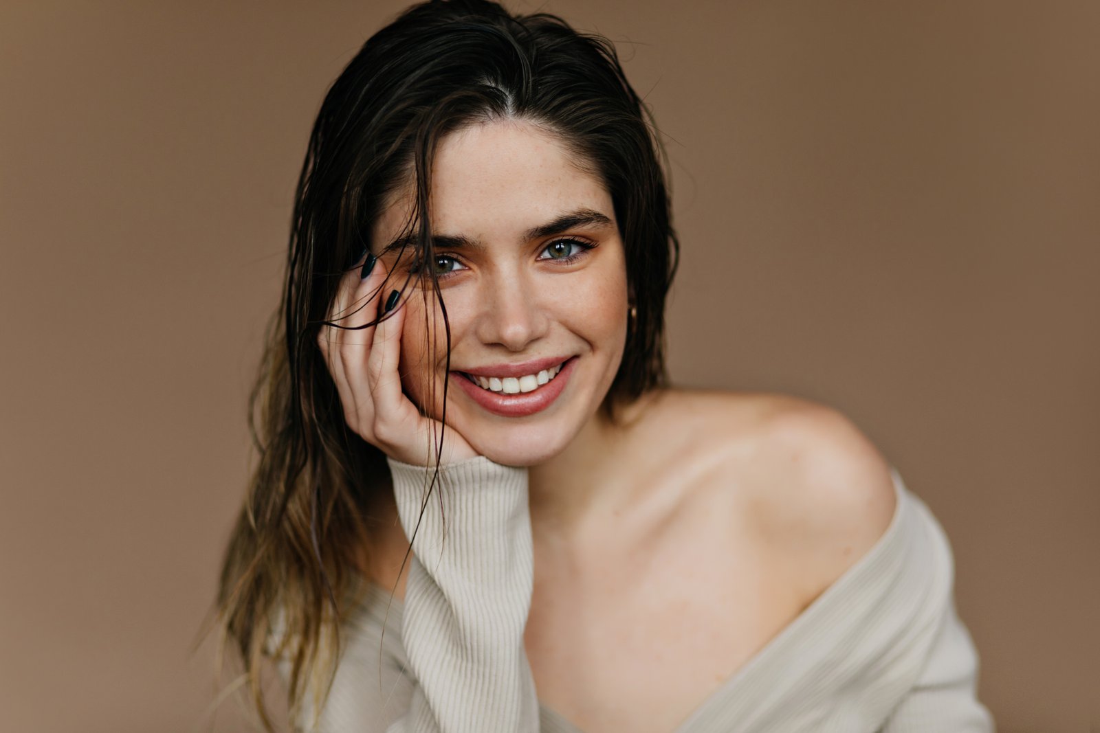 Woman enjoying a moment of self-care